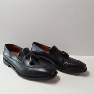 Sandro Men's Black Mario Preppy Slip On Tassel Loafers Size 9.5